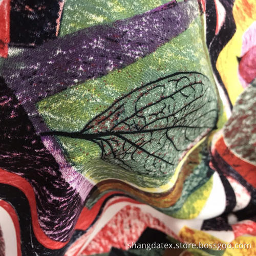 New Fashion Custom Dress Rayon Semi-Digital Print Fabric